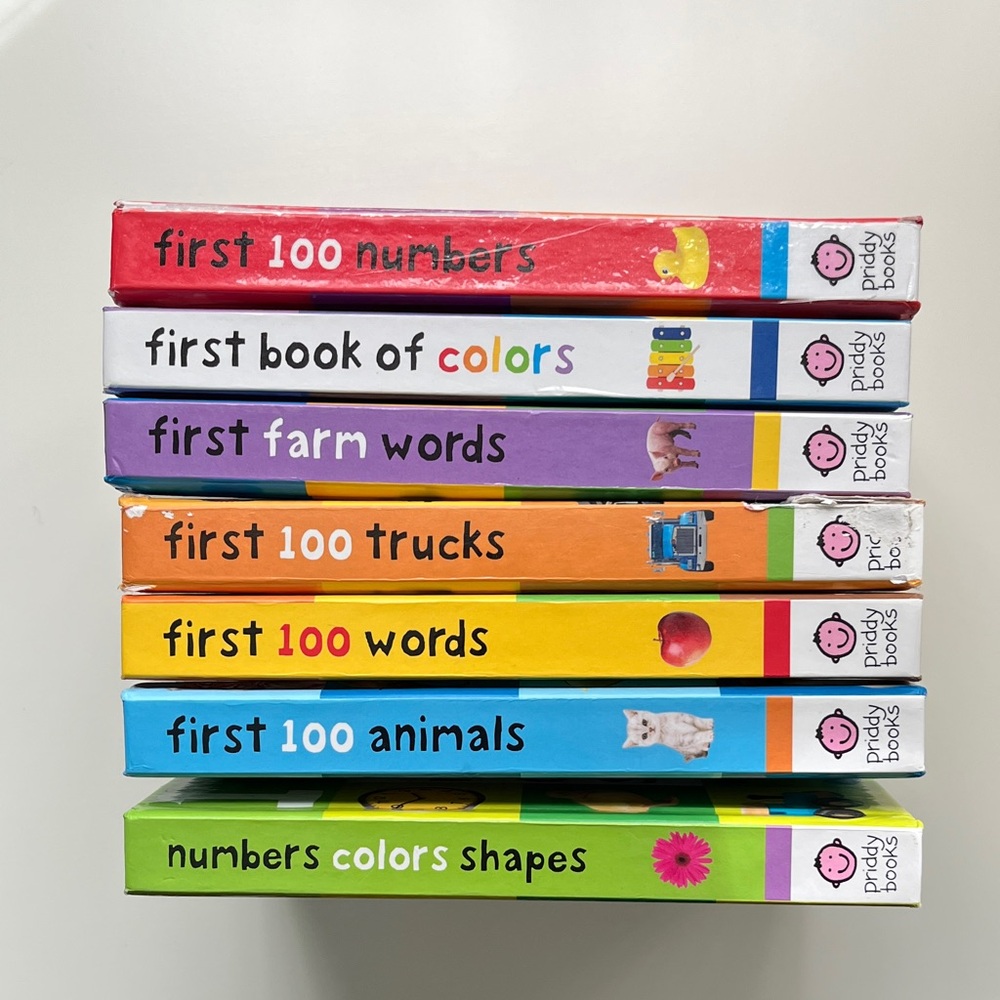 Priddy Books, baby toddler set of 7 books, up to 3 years old